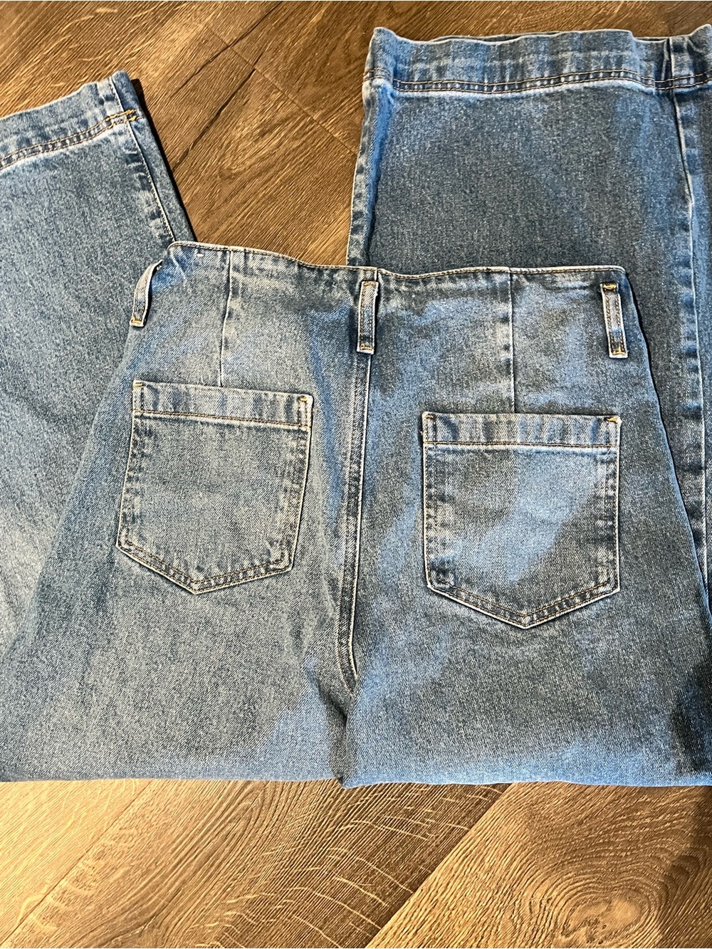 Zara Wide Leg Jeans Size 8 Light Wash High Rise Denim EUC - Picture 5 of 5